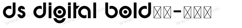 ds digital bold字体字体转换